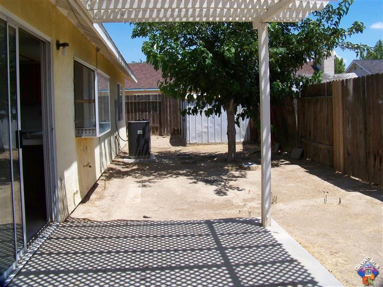 backyard with patio cover